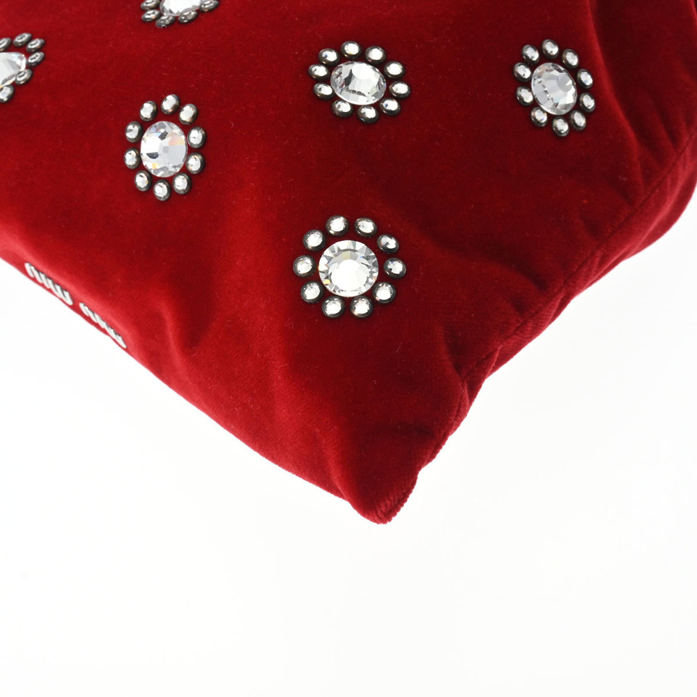 Miu Miu Starlight Satin Pouch Red Accessory - Picture 6 of 12